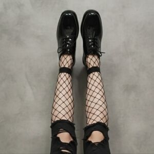 Franco Sarto Black ​🖤 High-Shine Patent Platform Derbys / Oxfords